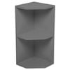 Kaboodle Smoked Grey Open End Wall Cabinet