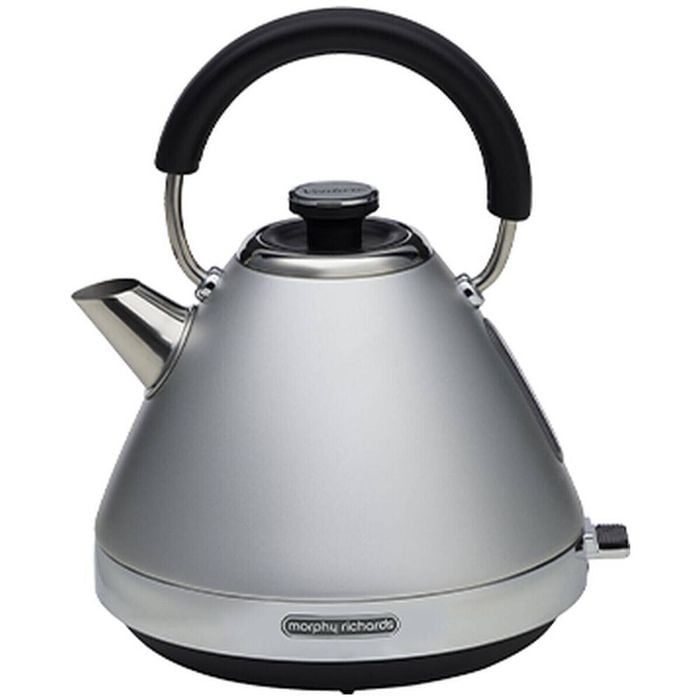 Morphy Richards Venture Pyramid Electric Kettle 2.2KW 1.5L Steel-Grey