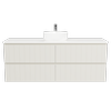 New England Joinery 1500mm Splendor SilkSurface Above Counter Centre Bowl Wall Hung Vanity