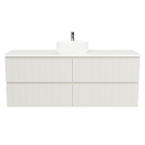 New England Joinery 1500mm Splendor SilkSurface Above Counter Centre Bowl Wall Hung Vanity