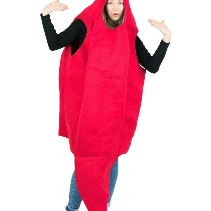 Novelty Red Hot Chilli Adults Food Costume - One Size