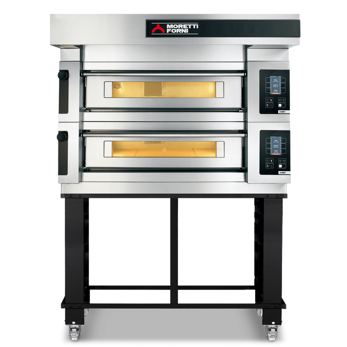 Moretti Forni Series Double Deck Bakery Oven On Stand - 2 X 60x40cm Tray - Comp S50e/2a/s