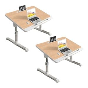 SOGA 2X 60x40cm Wood Small Foldable Laptop Bed Table