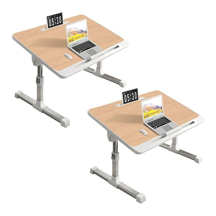 SOGA 2X 60x40cm Wood Small Foldable Laptop Bed Table