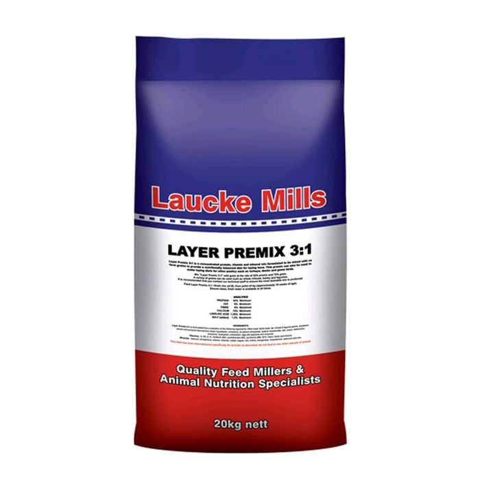 Laucke Layer Premix 3-1 Concentrated Protein Feed For Poultry 20kg