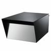 Sandleford Black / Stainless Steel Post Mounted Letterbox