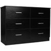 Redfern 6 Drawer Lowboy - Black