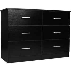 Redfern 6 Drawer Lowboy - Black