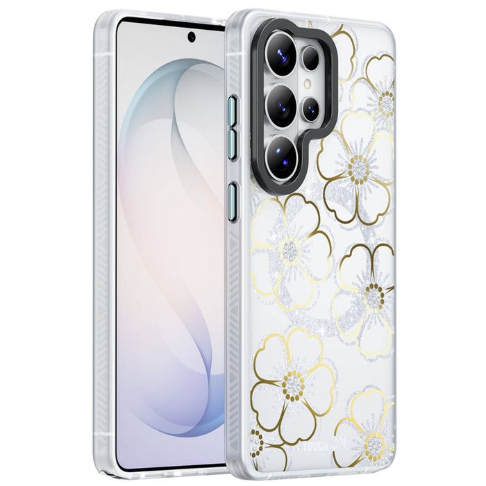 Tough On for Samsung Galaxy S26 Ultra IMD Golden Flora Case