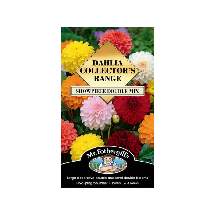 Mr Fothergill's Dahlia Showpiece Double Mix Seeds