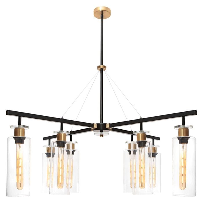Cougar Lighting Bourne 8lt Pendant Light Black