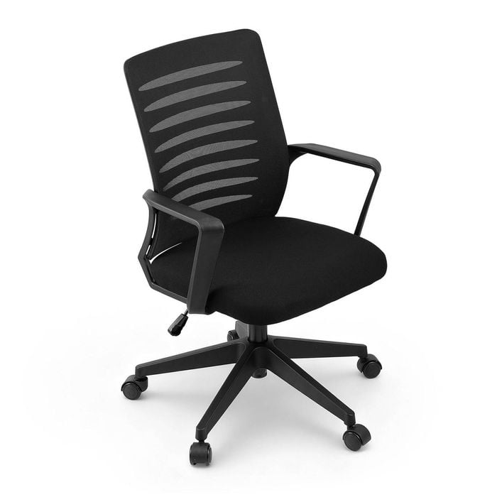 Artiss Mesh Office Chair Lumbar Support Swivel Computer Desk Chair Home Black