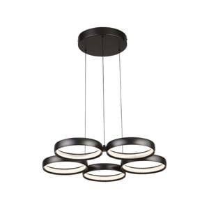Cougar Lighting Olympus 5lt Led Pendant Light Black