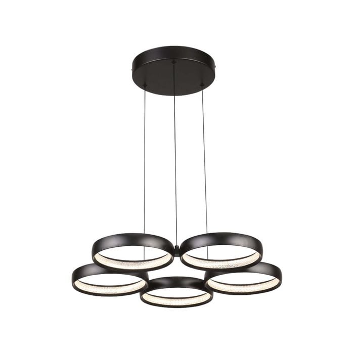 Cougar Lighting Olympus 5lt Led Pendant Light Black