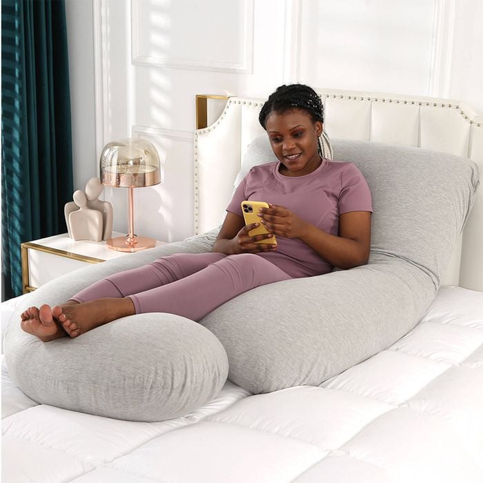 Advwin Pregnancy Nursing Sleeping Pillow w/ Detachable Cover J