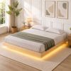 Artiss Queen Floating Bed Frame LED Beds Base