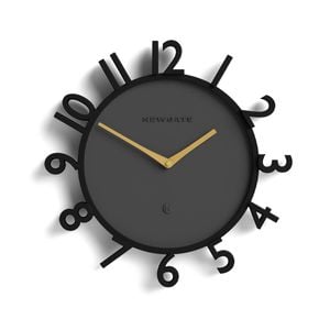 Newgate Monorail Wall Clock-black