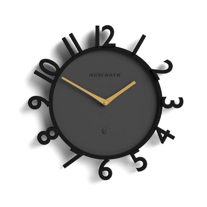Newgate Monorail Wall Clock-black