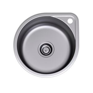 Clark Round Bowl Overmount With Tap Landing And 1 Tap Hole