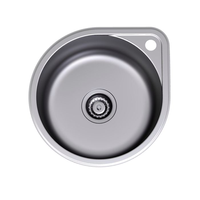 Clark Round Bowl Overmount With Tap Landing And 1 Tap Hole