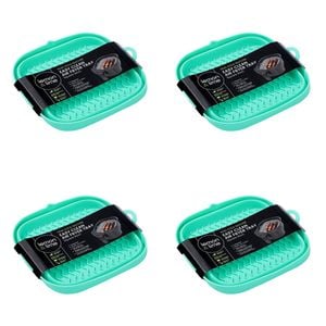 4PK Lemon & Lime Silicone Collapsible Air Fryer Tray Square 21cm - Assorted