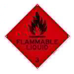 Sandleford 270 x 270mm Flammable Liquids' Plastic Sign