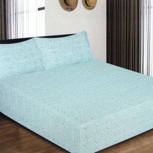ICF Store Cotton Flannel Combo Fitted Sheet Set Queen Florencia