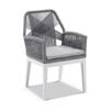Outdoor Hugo Aluminium And Rope Dining Chair