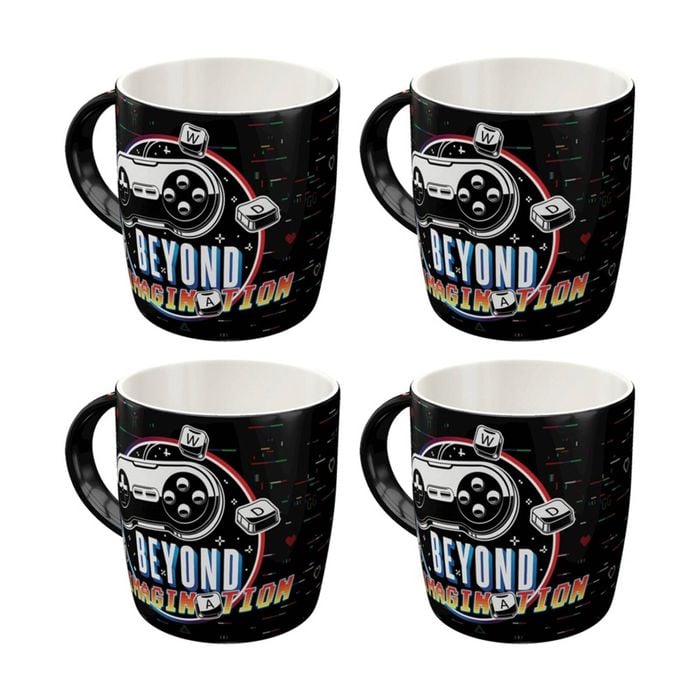 4x Nostalgic-art Ceramic Coffee Mug Beyond Imagination Gaming 330ml