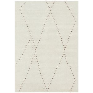 The Rug Connection Issey Daina Cream 290x200cm - Large Boho Hand Loomed Wool Indoor Floor Rug