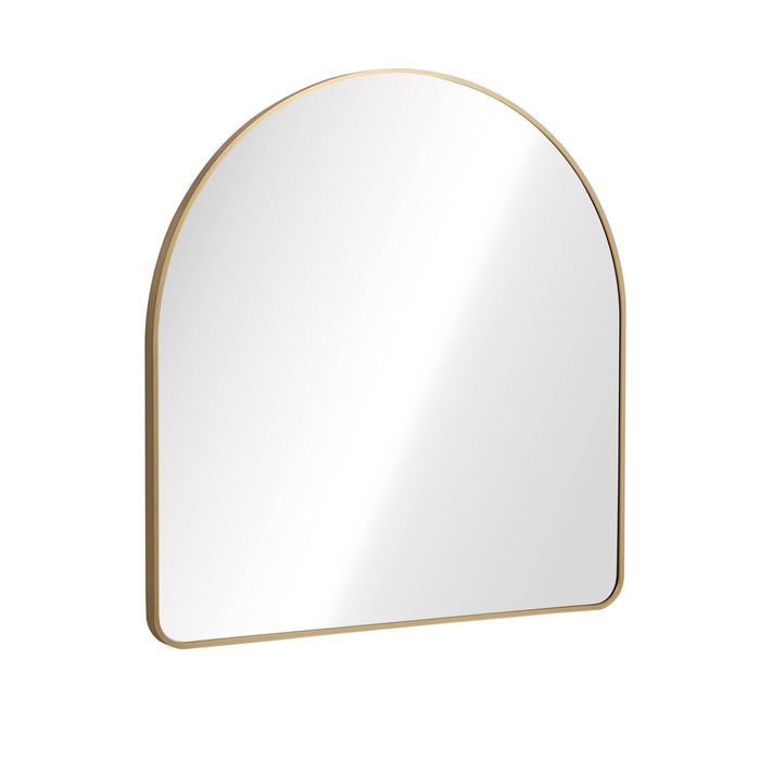 Oikiture Arched Wall Mirror 85x80cm Gold