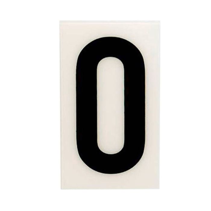 Sandleford 85mm White Self Adhesive House Letter O