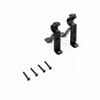 Windoware 75 - 95mm Black Adjustable Curtain Rod Bracket - 2 Pack