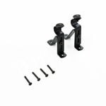 Windoware 75 - 95mm Black Adjustable Curtain Rod Bracket - 2 Pack