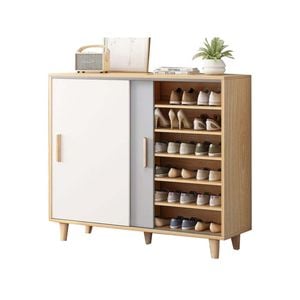 Foret 120cm Shoe Cabinet Shoes Storage Rack Organiser Wooden Shelf Drawer 40cm Depth