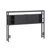 Artiss Bed Headboard Queen Storage Bedhead Charging Station Black