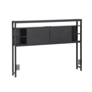 Artiss Bed Headboard Queen Storage Bedhead Charging Station Black