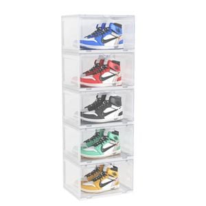 SOGA 5 Tier Shoe Box Transparent