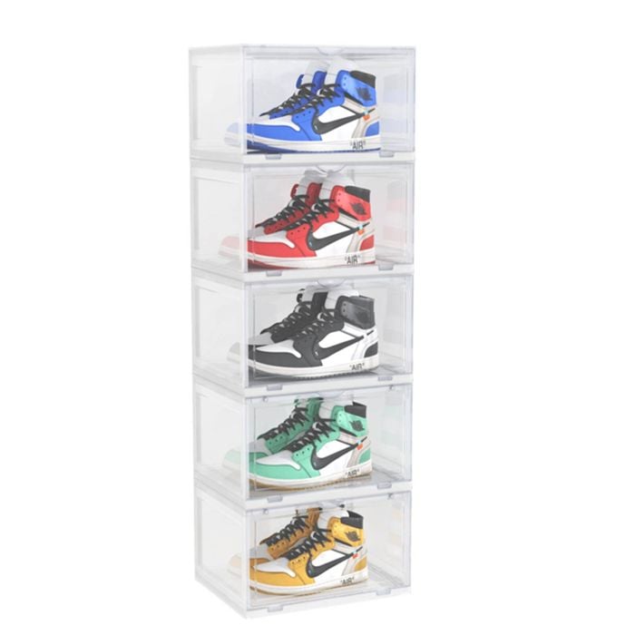 SOGA 5 Tier Shoe Box Transparent