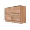 Stein 1200 x 450 x 810mm Light Select Floor Standing Silver Integrated Handle Vanity - Cabinet Only  