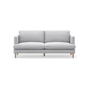 Taylor 3 Seater Cloud Grey Feather Filled Fabric Sofa