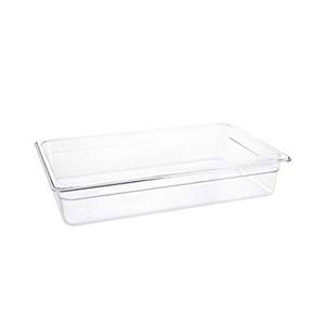 Vogue Gastronorm Container Polycarbonate 1/1 Gn Clear 100mm 13.12l