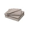 CottonMore 100% Premium Cotton 800TC Sateen Luxury Sheet set Khaki Colour - Queen