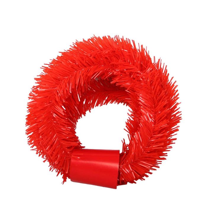 Catzon 2.3M Artificial Christmas Wreath Garland Decoration-Red