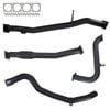 Ignite Exhausts Turbo Back For Nissan Gu Patrol 3l Coil Spring Ute 3" No Cat With Pipe 409 Stainless Steel