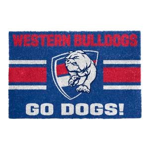 AFL 60 x 40cm Western Bulldogs Coir & PVC Doormat - Single