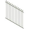 ProtectorAl 0350-1200W x 1200H Pale Eucalypt Spear Top Pool Fence Panel Raked 16-30º