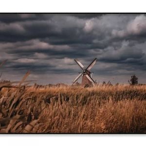 Old Windmills & Sunset Netherland  Print 100% Australian Made 120x90cm  (Poster)