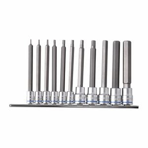 Kincrome 11 Piece 1/4" and 3/8" Metric Long Hex Socket Rail