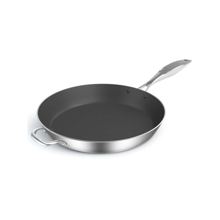 SOGA Stainless Steel Fry Pan 36cm – Induction Non-Stick